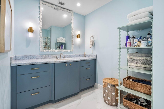 bathroom featuring vanity