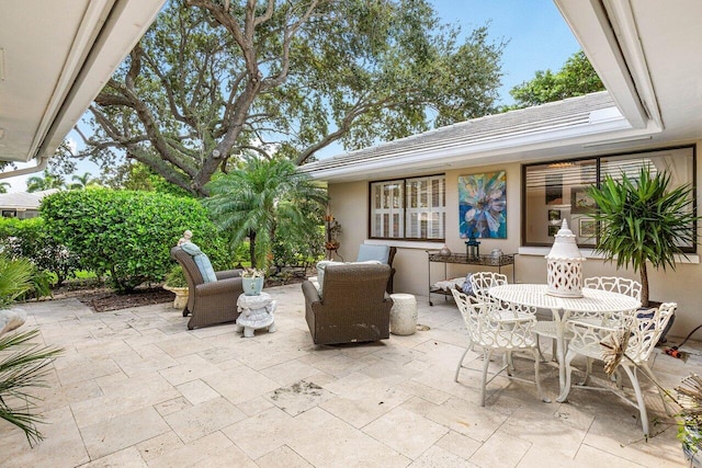 view of patio / terrace with outdoor lounge area