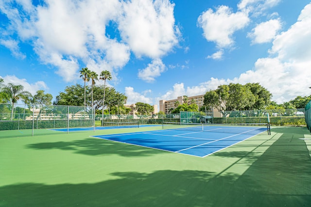 view of tennis court