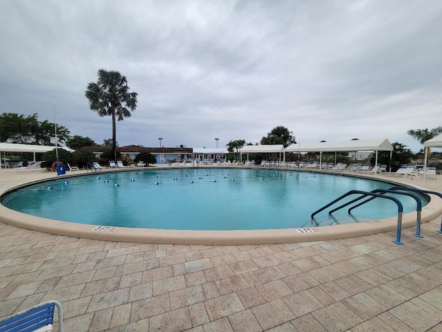 view of pool with a patio area