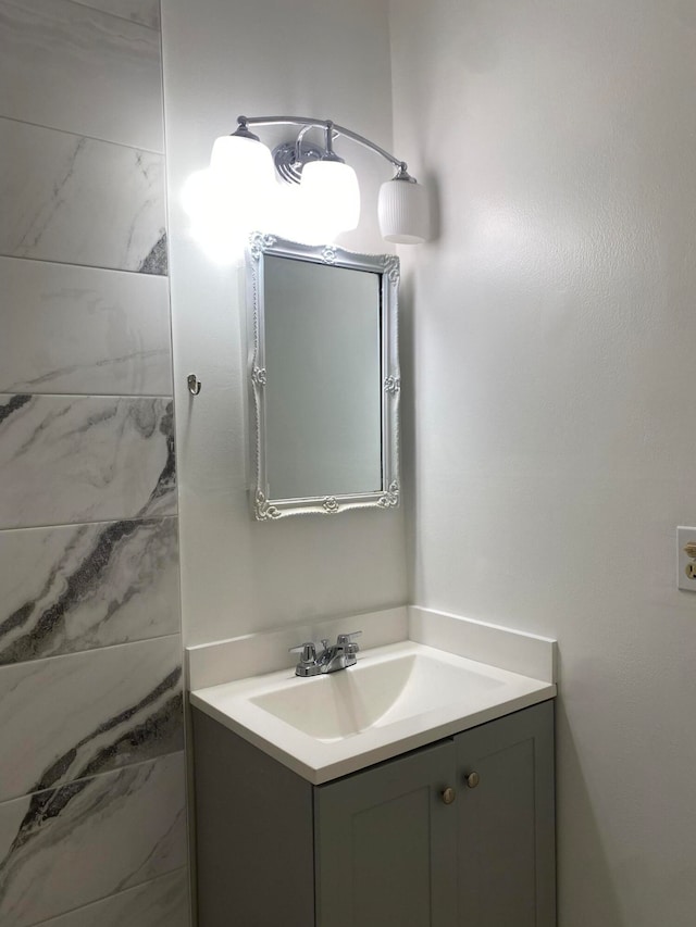 bathroom with vanity