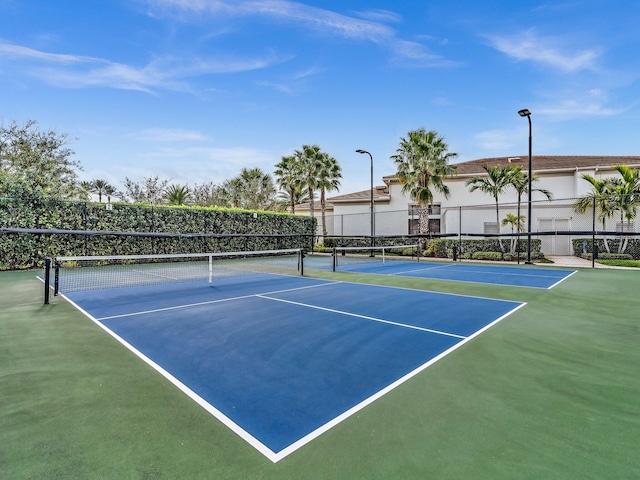 view of sport court featuring basketball court