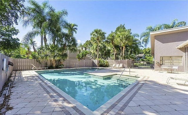 view of pool with a patio