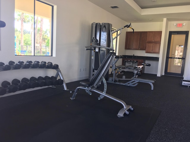 view of workout area