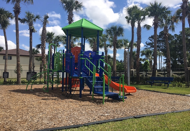 view of jungle gym