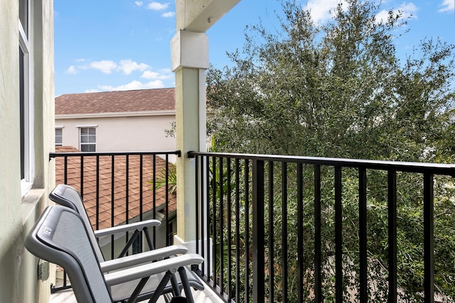 view of balcony