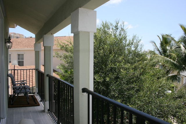 view of balcony