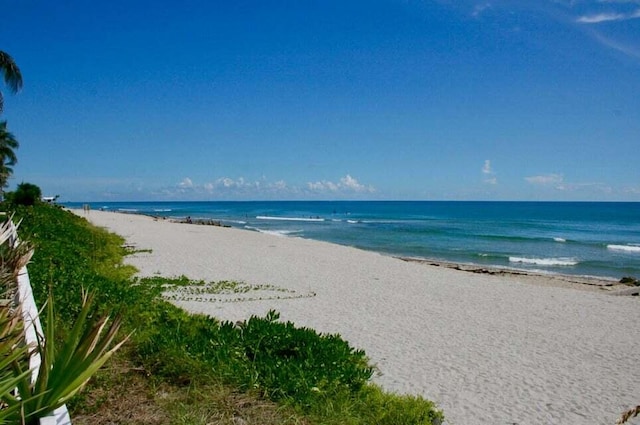 property view of water with a view of the beach