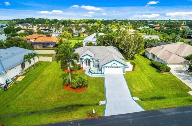 bird's eye view featuring a residential view