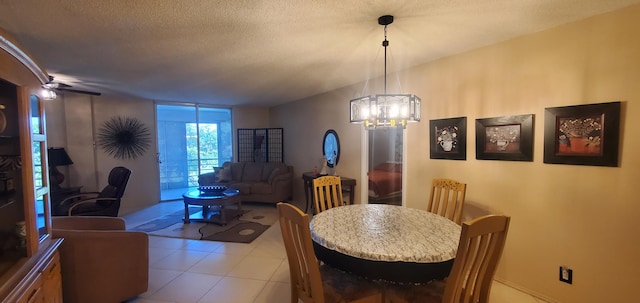 living room with light tile patterned floors