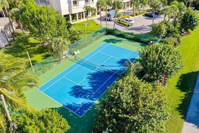 view of tennis court