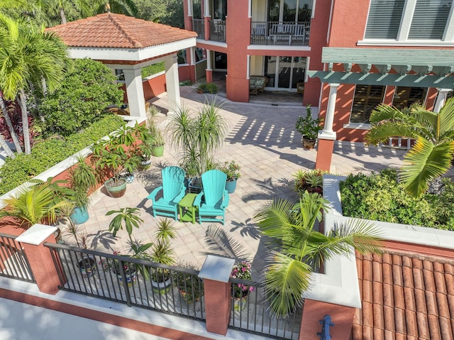 exterior space with a patio