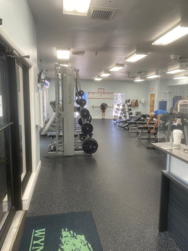 view of exercise room