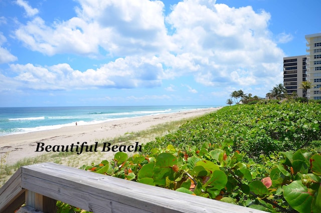 water view with a beach view