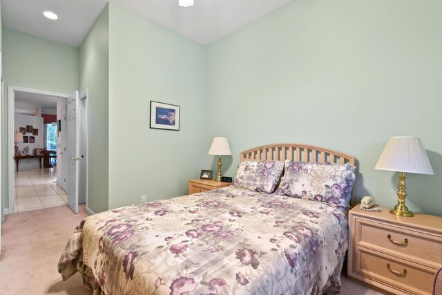 view of tiled bedroom