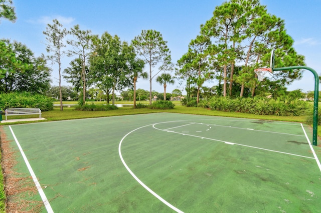 view of sport court