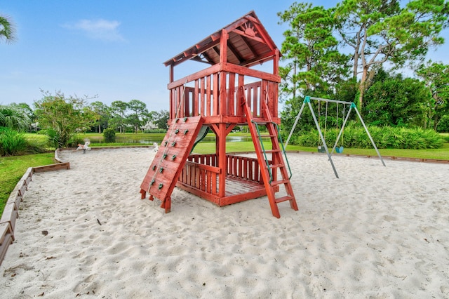 view of play area