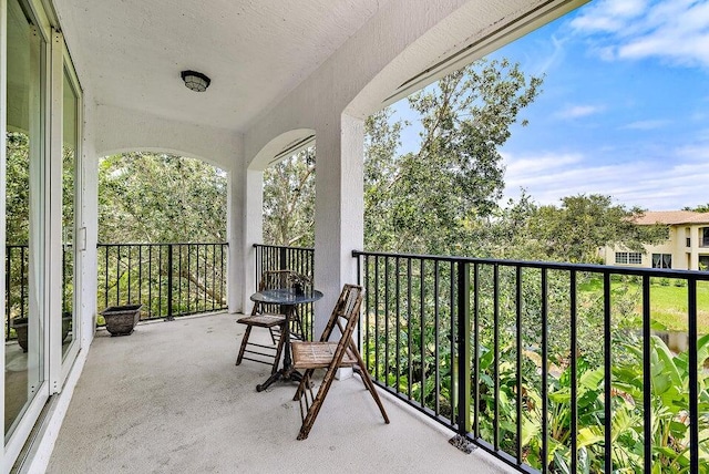 view of balcony