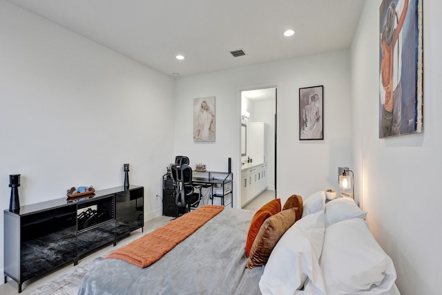 bedroom with ensuite bathroom