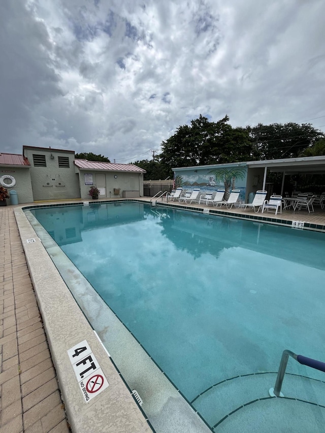 view of community pool