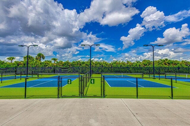 view of tennis court