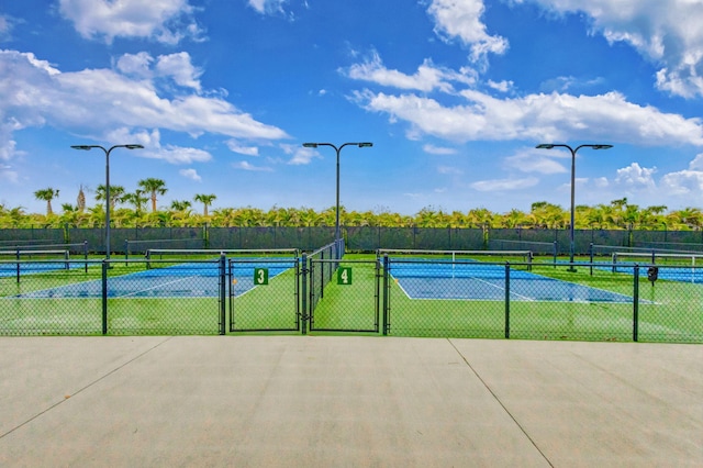 view of sport court