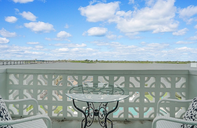 view of balcony