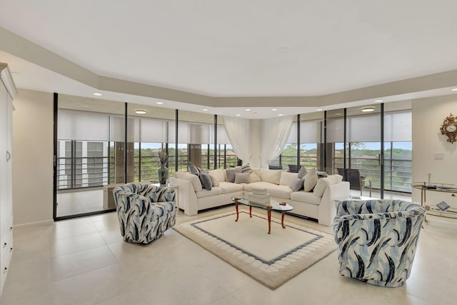 7567 Imperial Dr Unit 601, Boca Raton, FL 33433 - living area with light tile patterned floors
