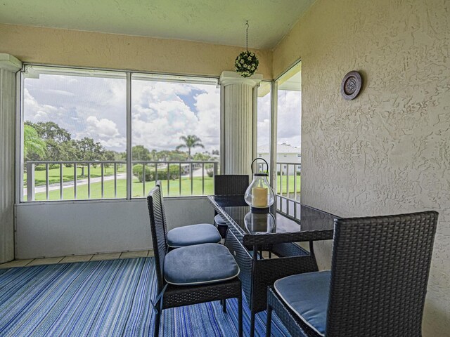 view of sunroom / solarium