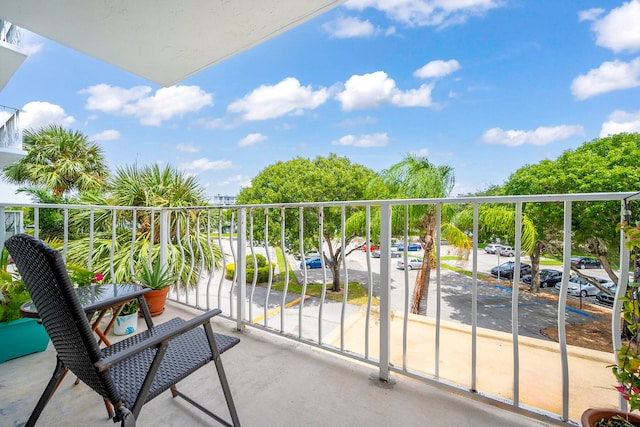 view of balcony