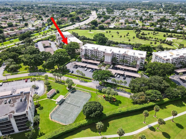 9170 SW 14th St Unit 4107, Boca Raton, FL 33428 - bird's eye view with view of golf course