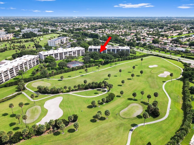 9170 SW 14th St Unit 4107, Boca Raton, FL 33428 - birds eye view of property featuring view of golf course