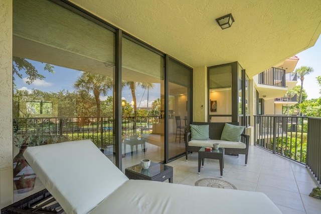 balcony featuring outdoor lounge area