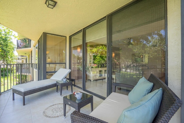 view of patio / terrace featuring a balcony