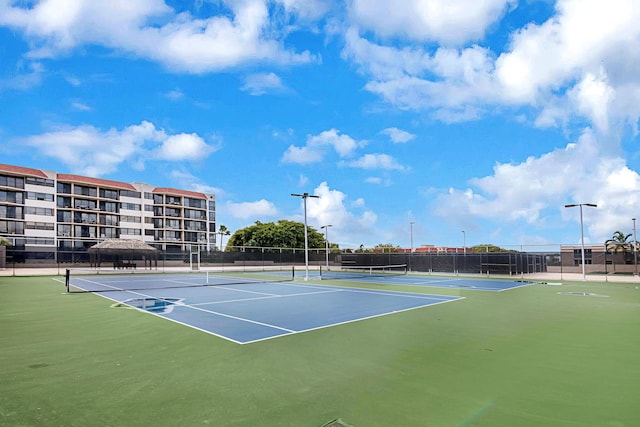 view of tennis court