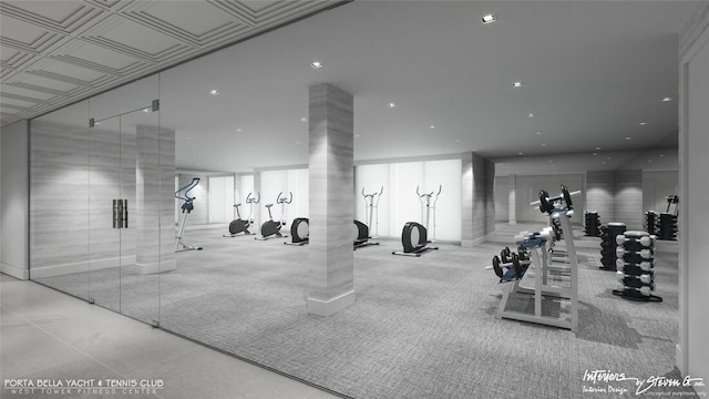 view of exercise room