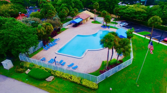 view of pool