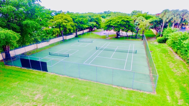 view of tennis court