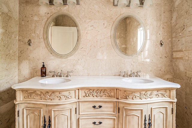 bathroom featuring vanity