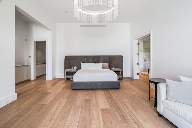 interior space with light hardwood / wood-style flooring