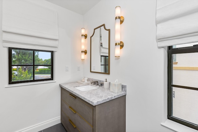 bathroom with vanity