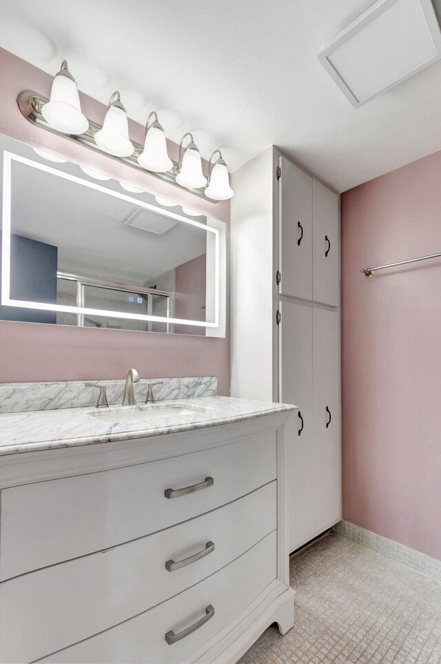 bathroom with vanity