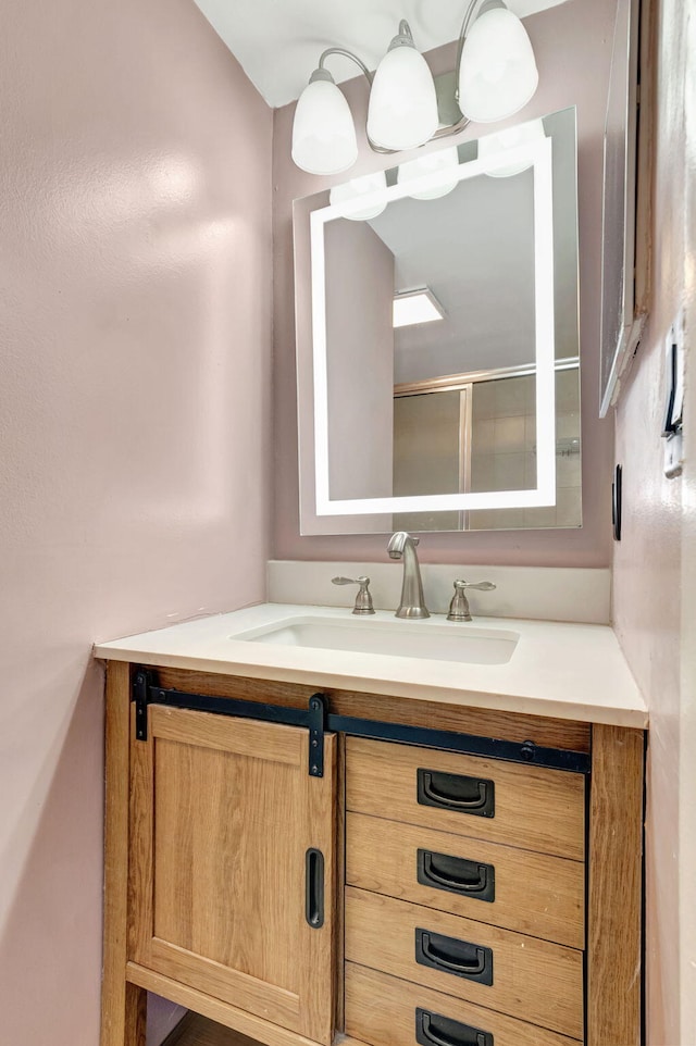 bathroom with vanity