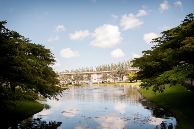 view of water feature