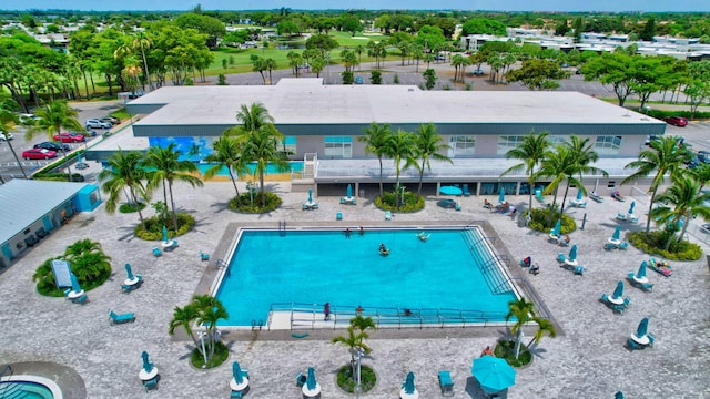 view of pool with a patio area