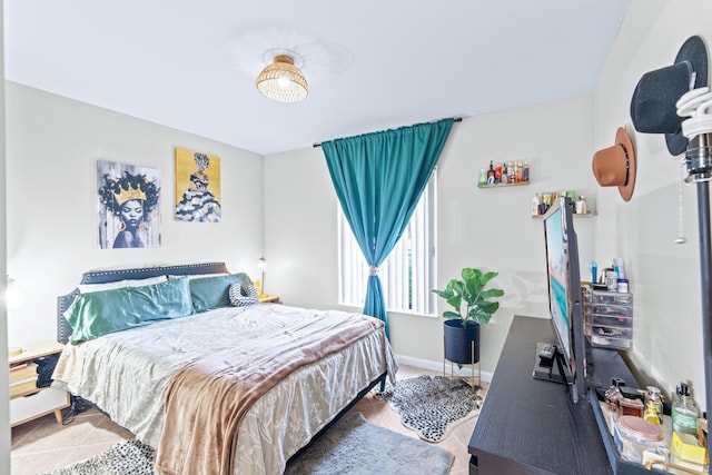 view of tiled bedroom