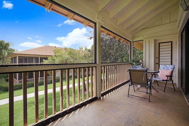 view of balcony