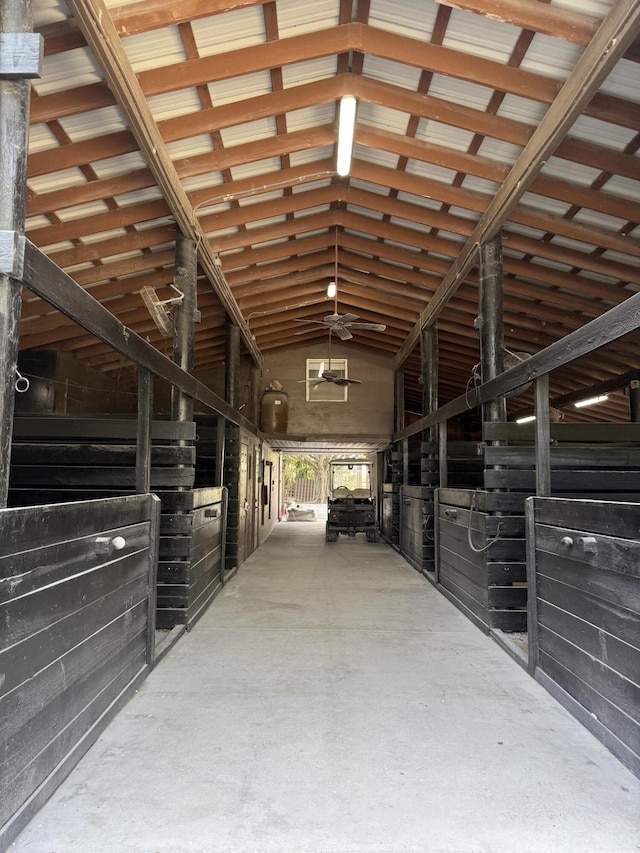 view of horse barn