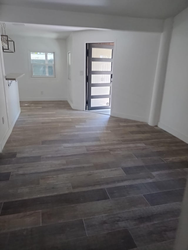 unfurnished room featuring wood finished floors