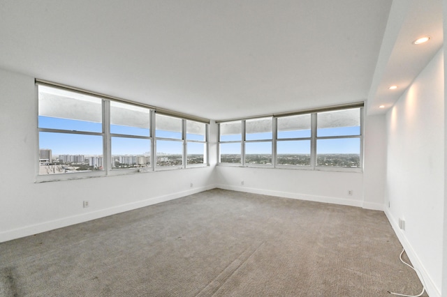 unfurnished sunroom with a healthy amount of sunlight